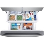 Réfrigérateur trois portes avec porte à deux battants de 33 po, 24,5 pi³. avec Beverage Center™ et pichet d’eau à remplissage automatique Samsung - RF25C5551SR/AA