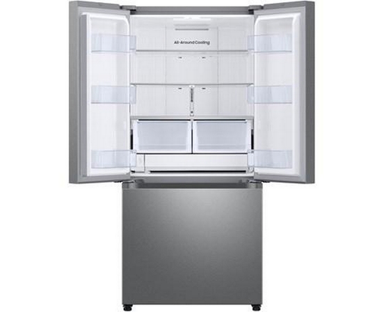 Réfrigérateur trois portes avec porte à deux battants de 33 po, 25 pi³. avec machine à glaçons automatique double avec Ice Bites™ Samsung - RF25C5151SR/AA