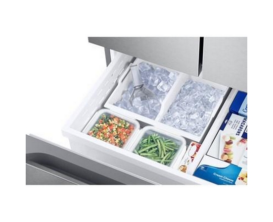 Réfrigérateur trois portes avec porte à deux battants de 33 po, 25 pi³. avec machine à glaçons automatique double avec Ice Bites™ Samsung - RF25C5151SR/AA