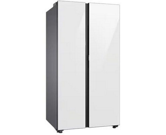 Réfrigérateur côte-à-côte à profondeur de comptoir Bespoke de 36 po, 22,6 pi³. avec centre de breuvage Samsung - RS23CB760012AA