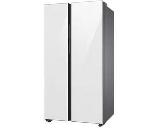 Réfrigérateur côte-à-côte à profondeur de comptoir Bespoke de 36 po, 22,6 pi³. avec centre de breuvage Samsung - RS23CB760012AA