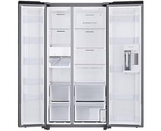 Réfrigérateur côte-à-côte à profondeur de comptoir Bespoke de 36 po, 22,6 pi³. avec centre de breuvage Samsung - RS23CB760012AA
