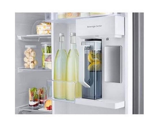 Réfrigérateur côte-à-côte à profondeur de comptoir Bespoke de 36 po, 22,6 pi³. avec centre de breuvage Samsung - RS23CB760012AA