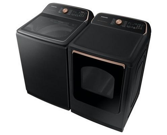 Laveuse à chargement vertical de 6.2 pi³. avec solution de soins pour animaux et distributeur automatique Samsung - WA54CG7550AVA4
