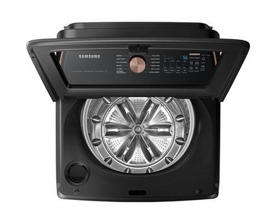 Laveuse à chargement vertical de 6.2 pi³. avec solution de soins pour animaux et distributeur automatique Samsung - WA54CG7550AVA4
