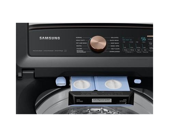 Laveuse à chargement vertical de 6.2 pi³. avec solution de soins pour animaux et distributeur automatique Samsung - WA54CG7550AVA4