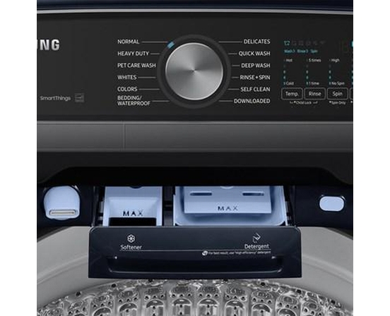 Laveuse à chargement vertical de 6,2 pi³ avec solution de soins pour animaux et lavage super rapide Samsung - WA54CG7150ADA4