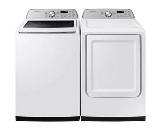 Laveuse à chargement vertical de 5,3 pi³. avec Smart Things Wi-Fi Samsung - WA46CG3505AWA4