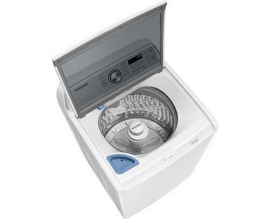 Laveuse à chargement vertical de 5,3 pi³. avec Smart Things Wi-Fi Samsung - WA46CG3505AWA4