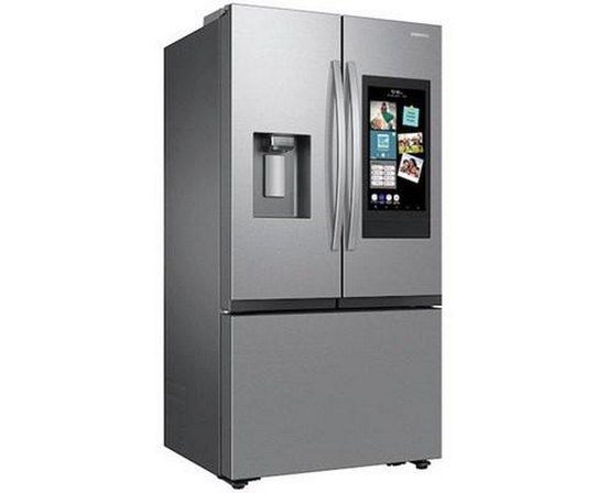 Réfrigérateur trois portes avec porte à deux battants à profondeur de comptoir de 36 po, 25 pi³. avec Family Hub™ Samsung - RF27CG5900SRAC
