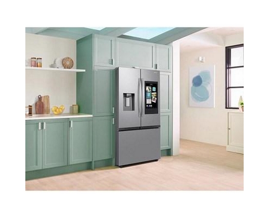 Réfrigérateur trois portes avec porte à deux battants à profondeur de comptoir de 36 po, 25 pi³. avec Family Hub™ Samsung - RF27CG5900SRAC