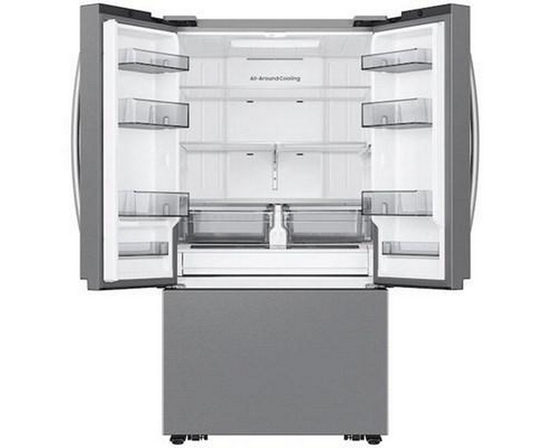 Réfrigérateur trois portes avec porte à deux battants de 36 po, 32 pi³. avec machine à glaçons double Samsung - RF32CG5100SRAA