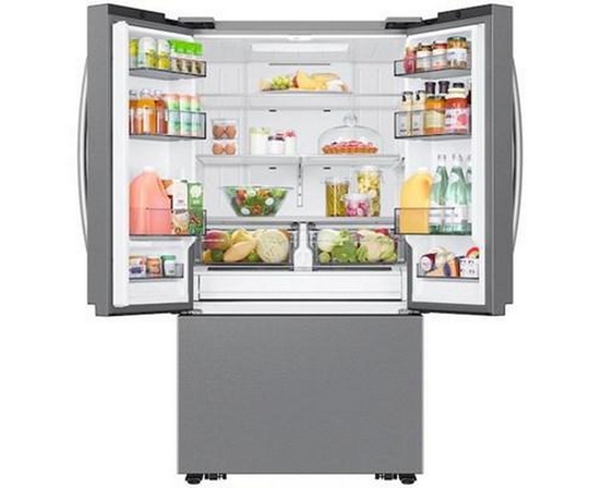 Réfrigérateur trois portes avec porte à deux battants de 36 po, 32 pi³. avec machine à glaçons double Samsung - RF32CG5100SRAA