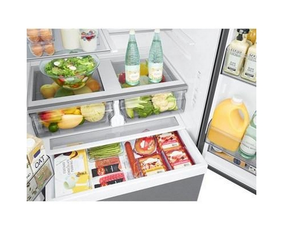 Réfrigérateur trois portes avec porte à deux battants de 36 po, 32 pi³. avec machine à glaçons double Samsung - RF32CG5100SRAA