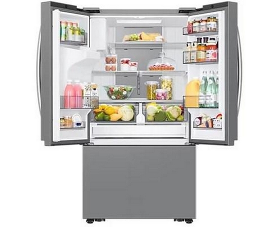 Réfrigérateur trois portes avec porte à deux battants à profondeur de comptoir de 36 po, 25,5 pi³. avec technologie SpaceMax™ Samsung - RF27CG5400SRAA
