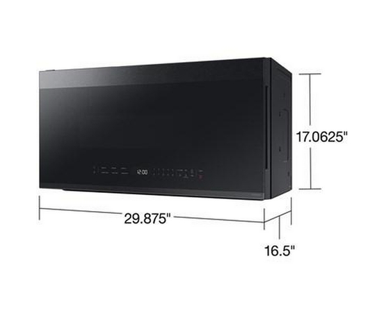 Four à micro-ondes à hotte intégrée Smart Bespoke de 30 po, 2,1 pi³ Samsung - ME21DG6500MT/AC