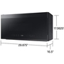Four à micro-ondes à hotte intégrée Smart Bespoke de 30 po, 2,1 pi³ Samsung - ME21DG6500MT/AC