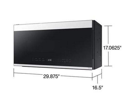 Four à micro-ondes à hotte intégrée Smart Bespoke de 30 po, 1.2 pi³ Samsung - ME21DB650012/AC