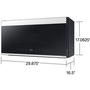 Four à micro-ondes à hotte intégrée Smart Bespoke de 30 po, 1.2 pi³ Samsung - ME21DB650012/AC