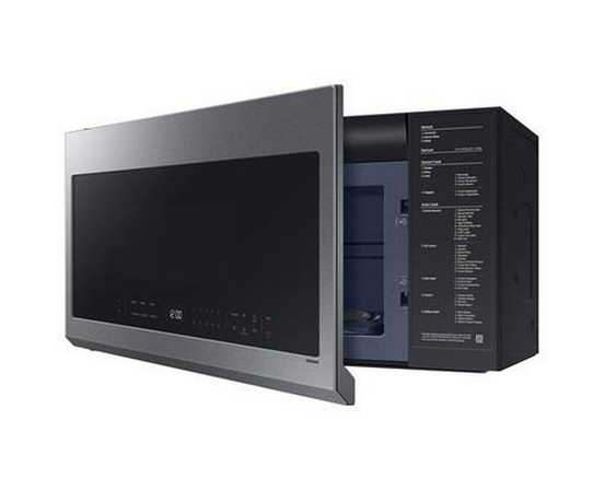 Four à micro-ondes à hotte intégrée Smart de 30 po, 2,1 pi³ Samsung - ME21DG6300SR/AC