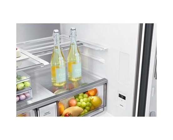 Réfrigérateur quatre portes avec porte à deux battants à profondeur de comptoir Bespoke de 36 po, 22,5 pi³. avec Beverage Center™ Samsung - RF23DB960012AA
