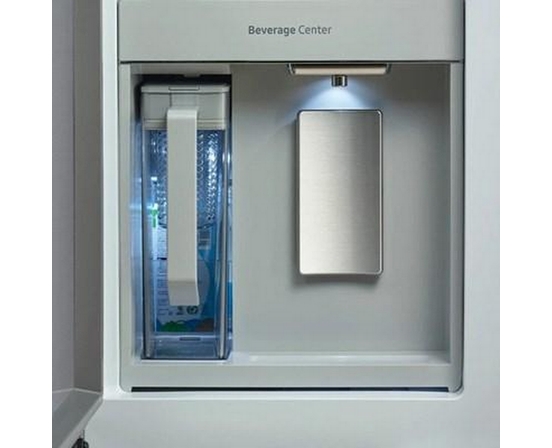 Réfrigérateur quatre portes avec porte à deux battants amovible Bespoke de 36 po, 28,6 pi³. avec Wi-Fi Samsung - RF29DB9600QLAA