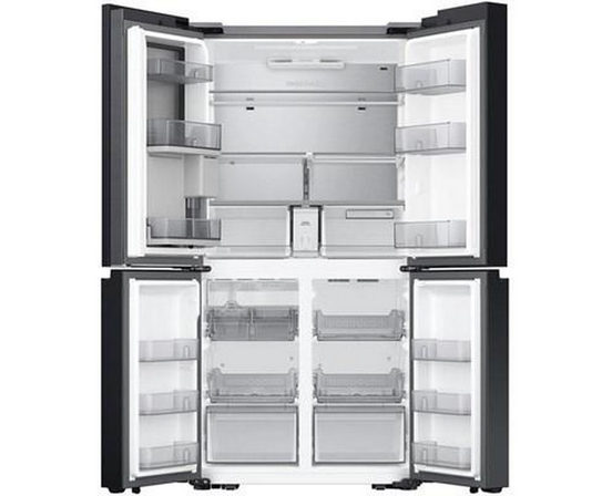 Réfrigérateur quatre portes avec porte à deux battants amovible Bespoke de 36 po, 28,6 pi³. avec Wi-Fi Samsung - RF29DB9600QLAA