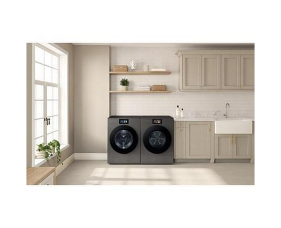 Laveuse frontale Bespoke AI série F90 de 6,1 pi³ avec détection intelligente des tissus Samsung - WF90F53ADSA5