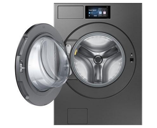 Laveuse frontale Bespoke AI série F90 de 6,1 pi³ avec détection intelligente des tissus Samsung - WF90F53ADSA5