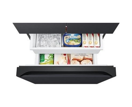 Réfrigérateur trois portes avec porte à deux battants à profondeur de comptoir de 18 pi³ Samsung - RF18A5101MT/AA