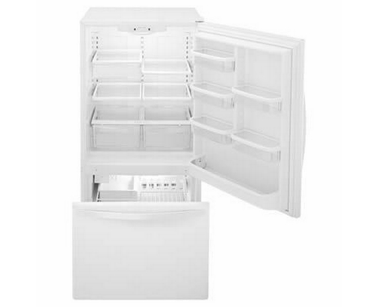 Réfrigérateur à congélateur inférieur de 33 po, 22 pi³ avec machine à glaçons Whirlpool - WRB322DMBW