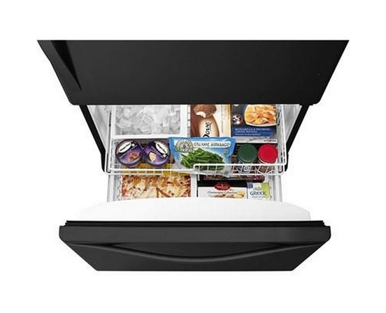 Réfrigérateur à congélateur inférieur de 33 po, 22 pi³ avec machine à glaçons Whirlpool - WRB322DMBB