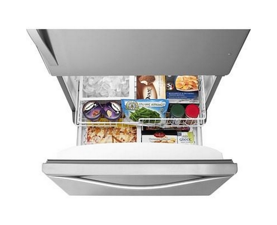 Réfrigérateur à congélateur inférieur de 33 po, 22 pi³ avec machine à glaçons Whirlpool - WRB322DMBM