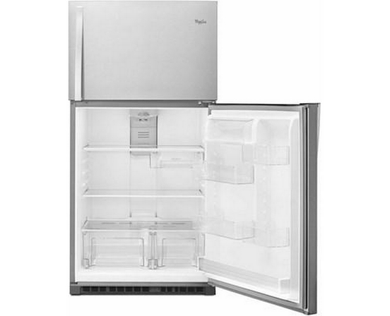 Réfrigérateur à congélateur supérieur amovible de 33 po, 21.3 pi³ avec bac  Flexi-Slide™ Whirlpool - WRT541SZDM