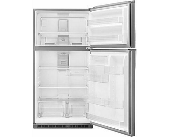 Réfrigérateur à congélateur supérieur amovible de 33 po, 21.3 pi³ avec bac  Flexi-Slide™ Whirlpool - WRT541SZDM
