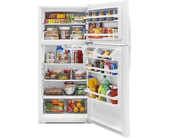 Réfrigérateur à congélateur supérieur de 28 po, 14.3 pi³ Whirlpool - WRT314TFDW