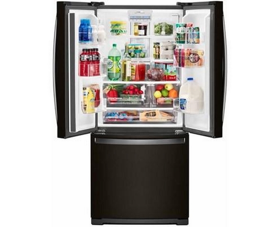 Réfrigérateur trois portes avec porte à deux battants de 30 po, 19,68 pi³ Whirlpool - WRF560SMHB