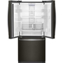 Réfrigérateur trois portes avec porte à deux battants amovible de 30 po 19,68 pi³ avec filtre à air FreshFlow™ Whirlpool - WRF560SFHV