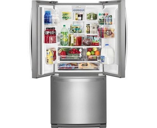 Réfrigérateur trois portes avec porte à deux battants amovible de 30 po 19,68 pi³ avec filtre à air FreshFlow™. Whirlpool - WRF560SFHZ