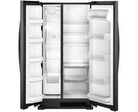 Réfrigérateur côte-à-côte amovible de 33 po, 21.7 pi³ avec dégivrage intelligent Whirlpool - WRS312SNHB
