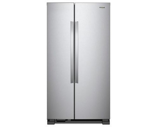 Réfrigérateur côte-à-côte amovible de 33 po, 21.7 pi³ avec dégivrage intelligent Whirlpool - WRS312SNHM