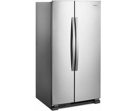 Réfrigérateur côte-à-côte amovible de 33 po, 21.7 pi³ avec dégivrage intelligent Whirlpool - WRS312SNHM