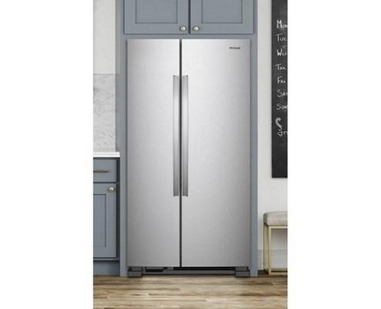 Réfrigérateur côte-à-côte amovible de 33 po, 21.7 pi³ avec dégivrage intelligent Whirlpool - WRS312SNHM