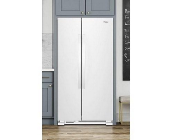 Réfrigérateur côte-à-côte amovible de 33 po, 21.7 pi³ avec dégivrage intelligent Whirlpool - WRS312SNHW