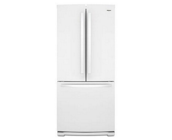 Réfrigérateur trois portes avec porte à deux battants amovible de 30 po 19,68 pi³ avec filtre à air FreshFlow™ Whirlpool - WRF560SFHW