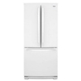 Réfrigérateur trois portes avec porte à deux battants amovible de 30 po 19,68 pi³ avec filtre à air FreshFlow™ Whirlpool - WRF560SFHW