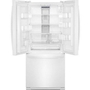 Réfrigérateur trois portes avec porte à deux battants amovible de 30 po 19,68 pi³ avec filtre à air FreshFlow™ Whirlpool - WRF560SFHW