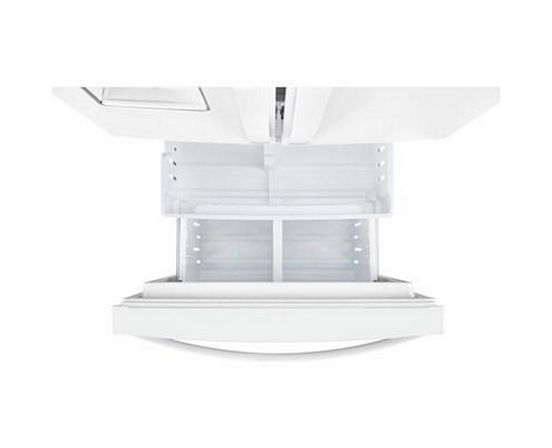 Réfrigérateur trois portes avec porte à deux battants amovible de 30 po 19,68 pi³ avec filtre à air FreshFlow™ Whirlpool - WRF560SFHW