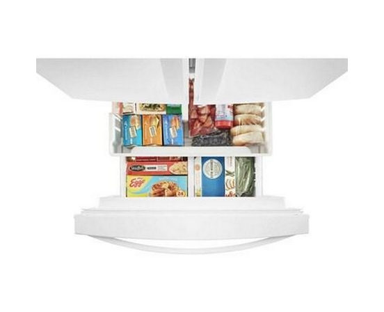 Réfrigérateur trois portes avec porte à deux battants amovible de 30 po 19,68 pi³ avec filtre à air FreshFlow™ Whirlpool - WRF560SFHW