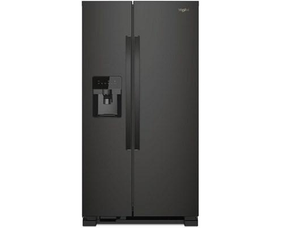 Réfrigérateur côte-à-côte amovible de 33 po, 2,4 pi³ avec distributeur externe de glaçons et eau avec filtration d'eau  EveryDrop™ Whirlpool - WRS331SDHB